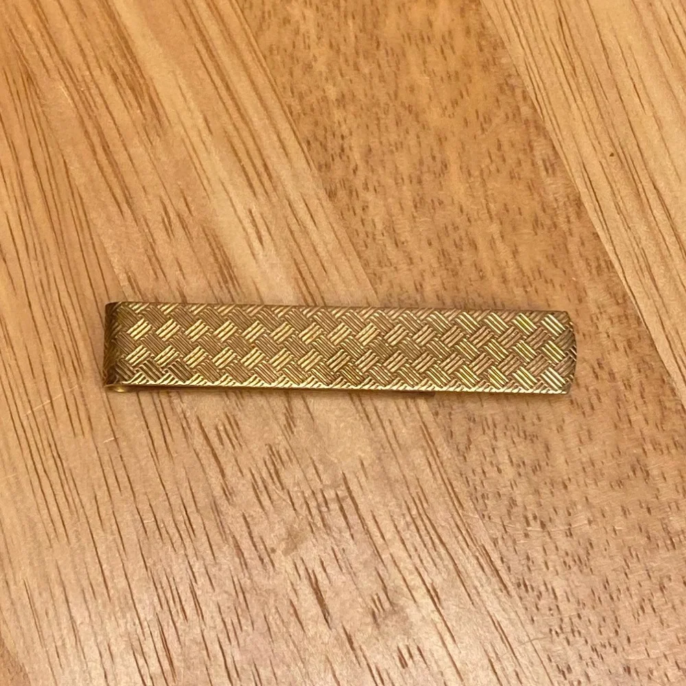 Gold color Tie Bar / Money Clip